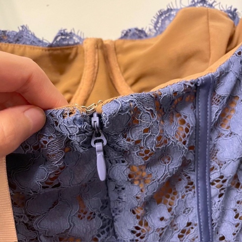 NWT House of CB Lala Lavender Lace Mini Dress Party Cocktail Large+ (XL) - Picture 10 of 16